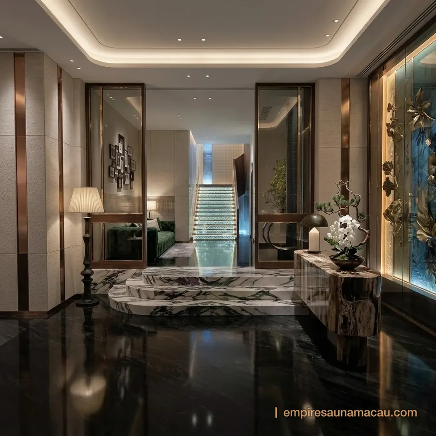 Plunge pool at Empire Sauna Macau